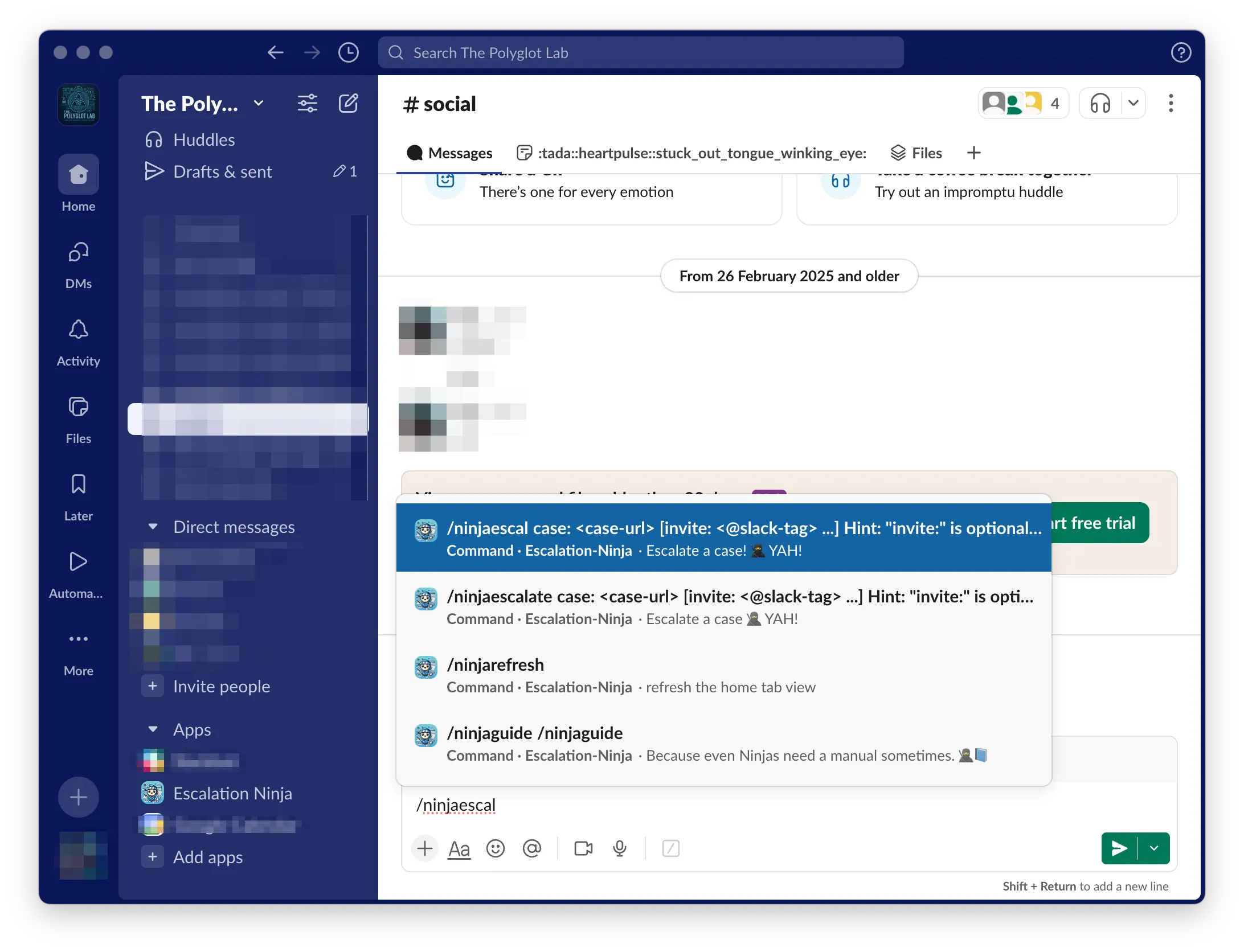 Escalations in the blink of an eye